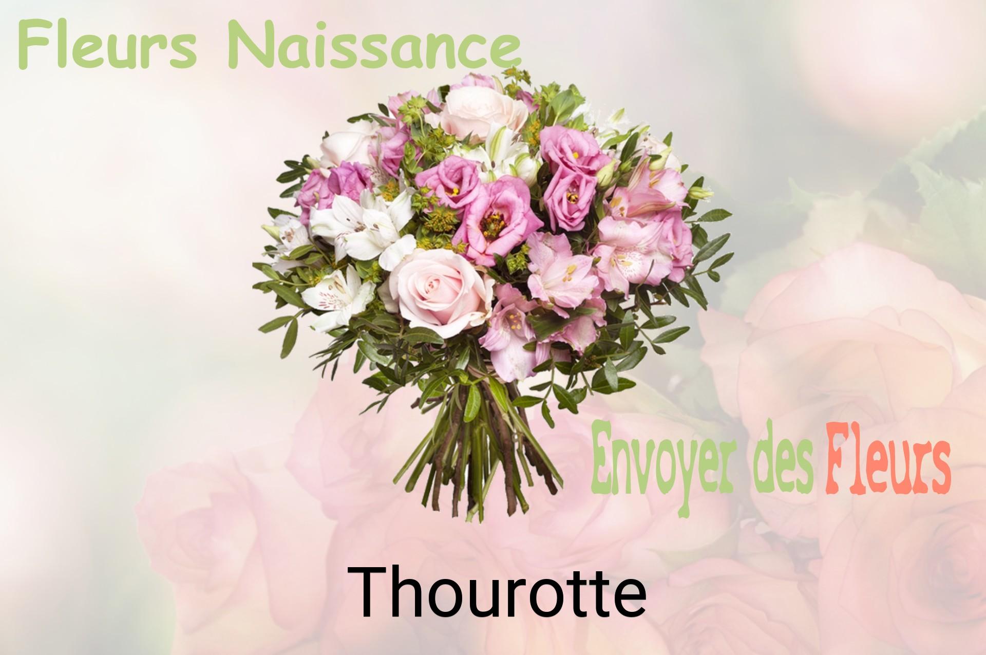 Bouquet de fleurs de naissance livré à Thourotte